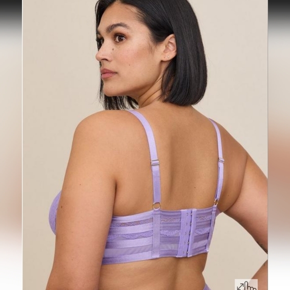 Nwot torrid purple strappy bralette size 3 - Picture 4 of 5